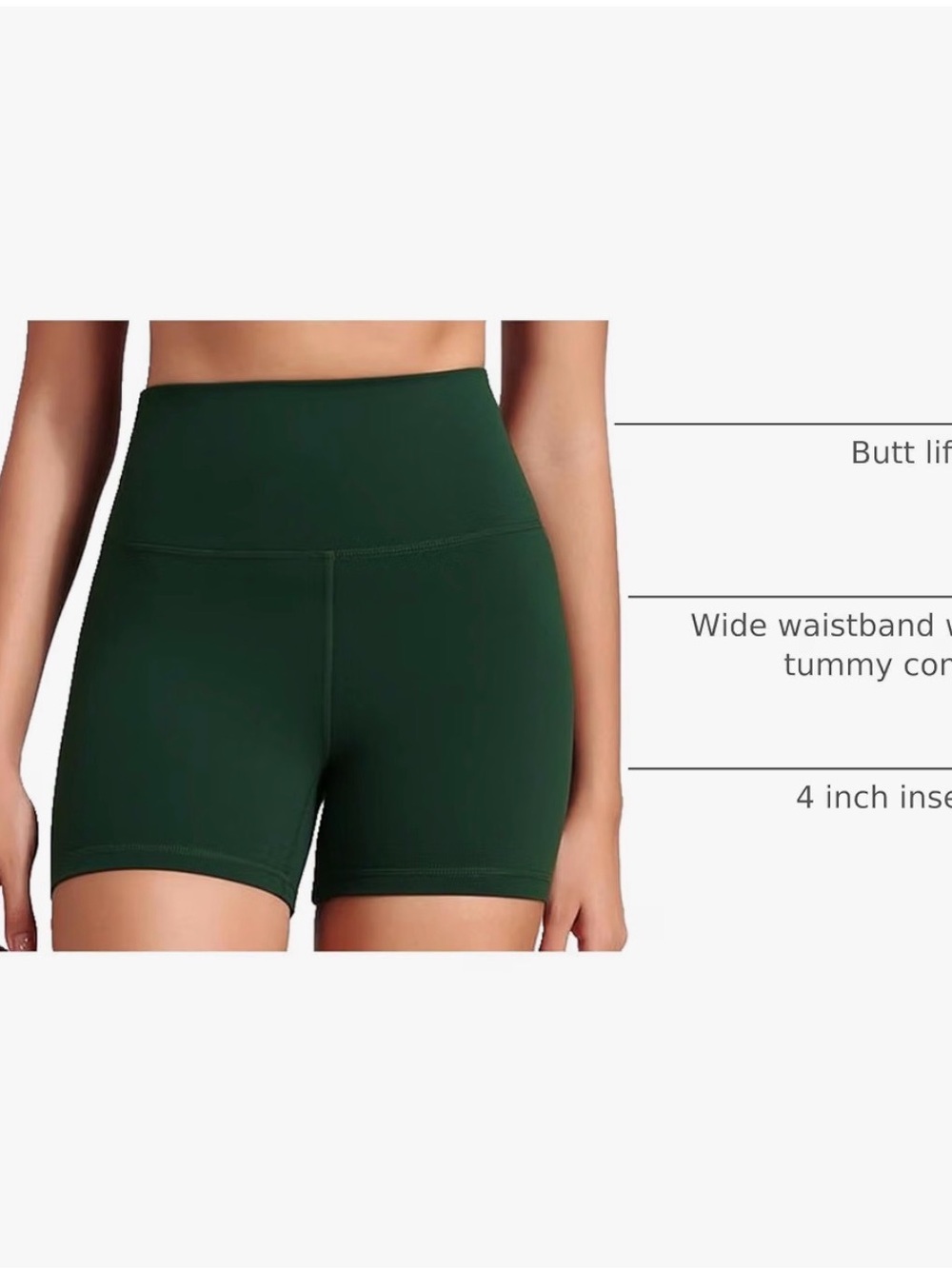 NWT HeyNuts Biker Shorts 4”